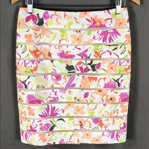 Ann Taylor Spring Flowers Pencil Skirt